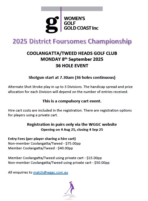 2025 District Foursomes Flyer V2
