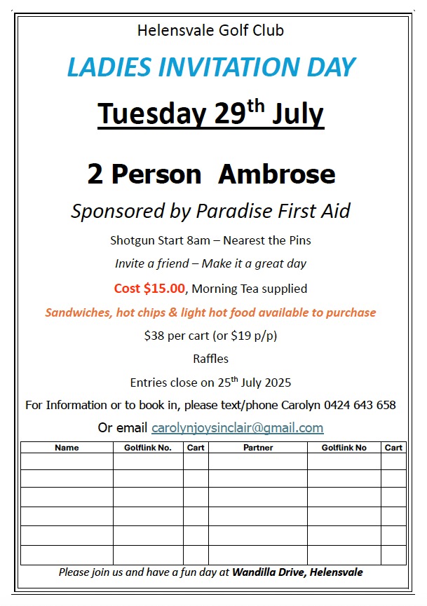 Helensvale Invitation Day